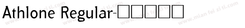 Athlone Regular字体转换
